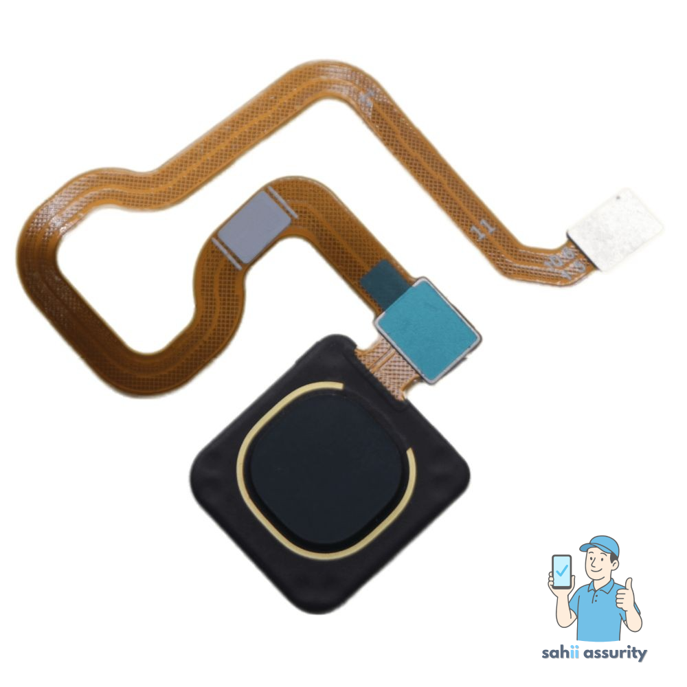 Fingerprint Sensor with Flex Cable for Vivo Y50 Black